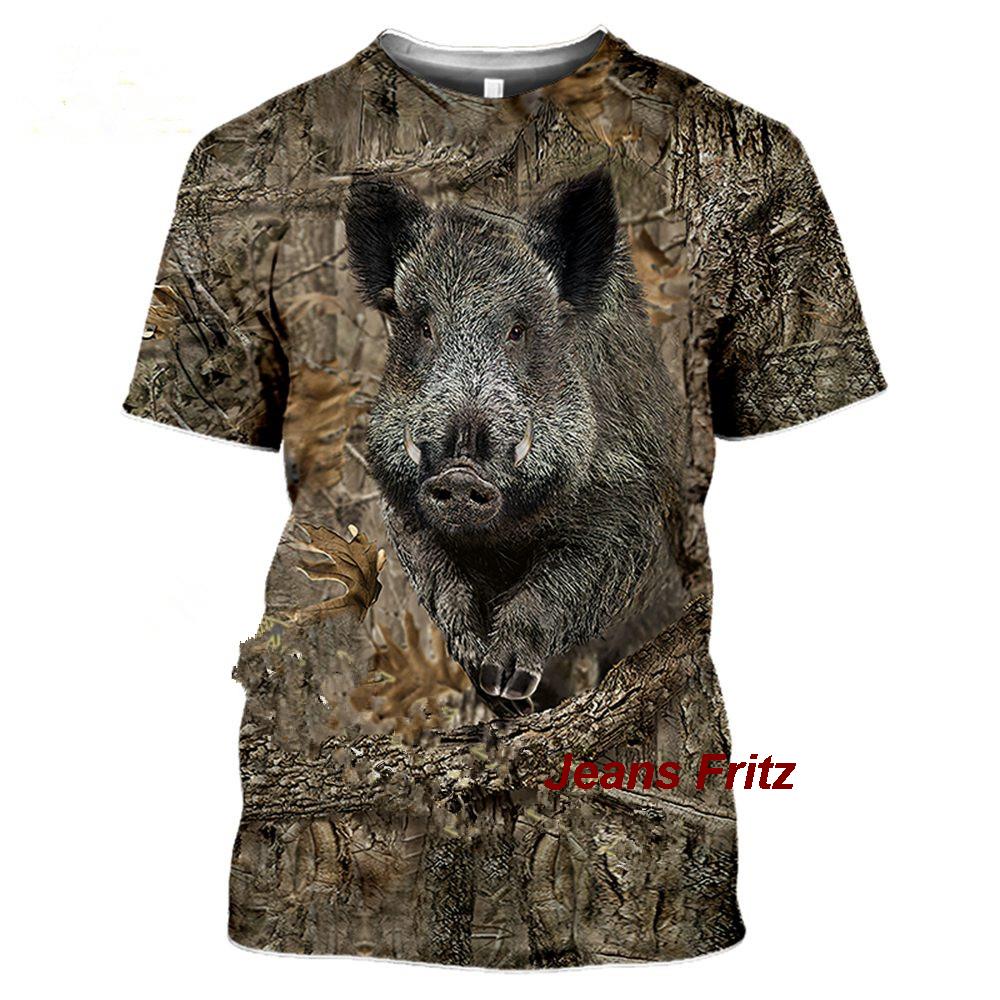 Wildman Hunting & Outdoor Polokwane Photos - เสื้อยืด2023ลายพรางล่าสัตว์หมูป่า3D ลำลองฤดูร้อนผู้ชายเสื้อแจ็คเก็ตแขนสั้นเสื้อสวมหัวแนวสตรีทแฟชั่น