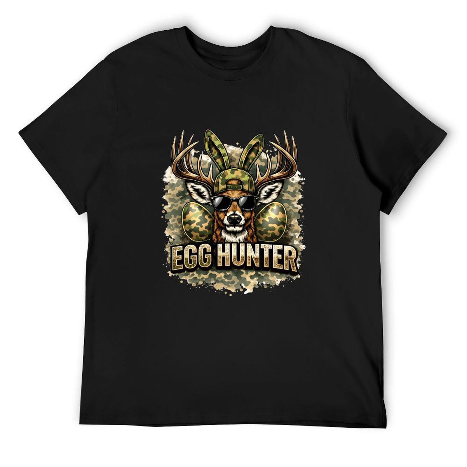 Hunting Outdoor Apparel - การล่าสัตว์น้ำกลางแจ้ง ฉันชอบล่าเป็ดมากกว่า เสื้อยืดสีดำลายพราง ธนู เป็ดมัลลาร์ด เสื้อผ้าสำหรับคนรักธรรมชาติ