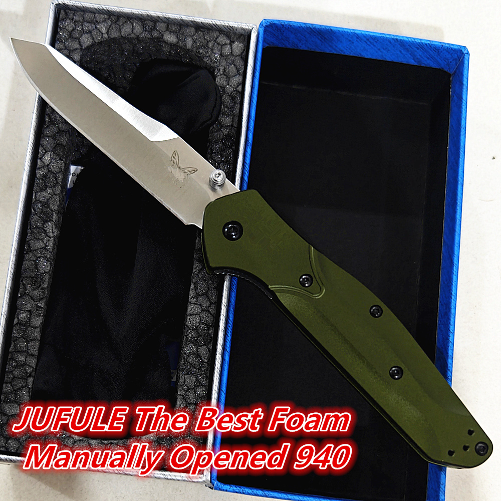 Best Hunting Outdoor Knife - Jufule 940BK โฟมที่ดีที่สุด/940ใบมีดอลูมิเนียมแบบแมนนวล S30V กระเป๋าล่าสัตว์กลางแจ้งเครื่องมือ EDC