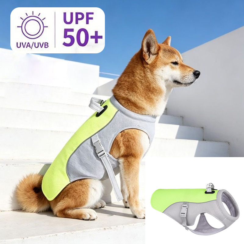 Outdoor Hunting Dogs - เสื้อกั๊กระบายความร้อนสำหรับสุนัขขนาดกลาง พร้อมสายรัดปรับได้ สำหรับการล่าสัตว์ การฝึก และการตั้งแคมป์กลางแจ้ง