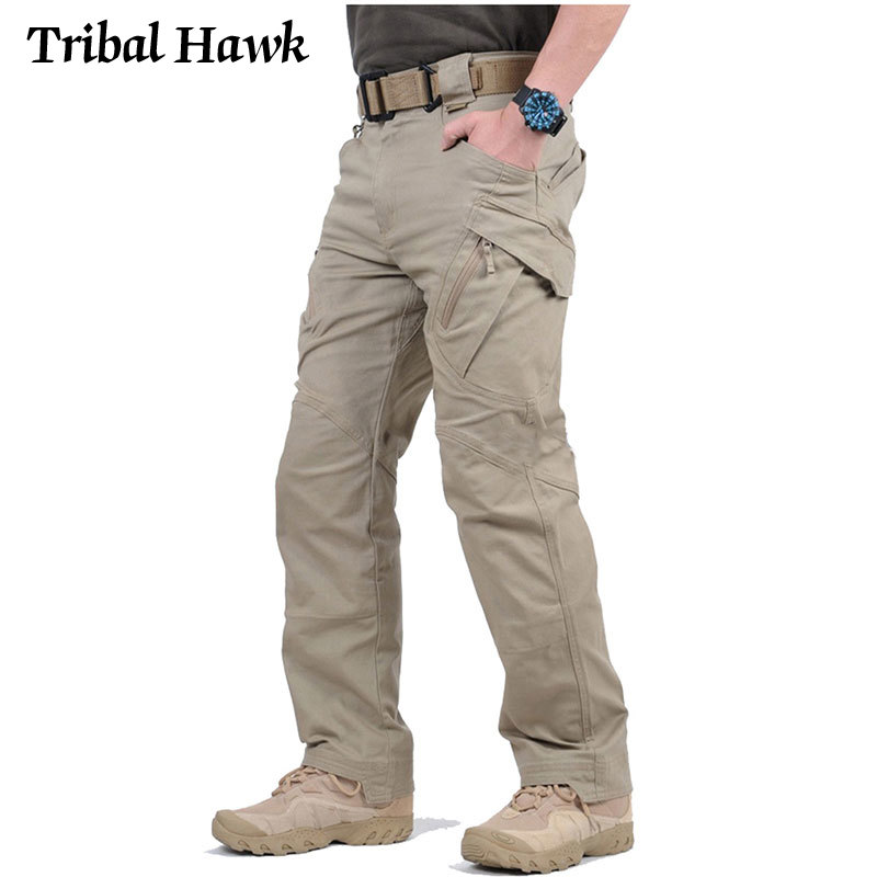 Outdoor Hunting Overalls - กางเกง IX9ผู้ชายกางเกงคาร์โก้แนวยุทธวิธีกางเกงฝึกการล่าแบบมีหลายกระเป๋ากางเกงผ้าฝ้ายกางเกงกลางแจ้ง