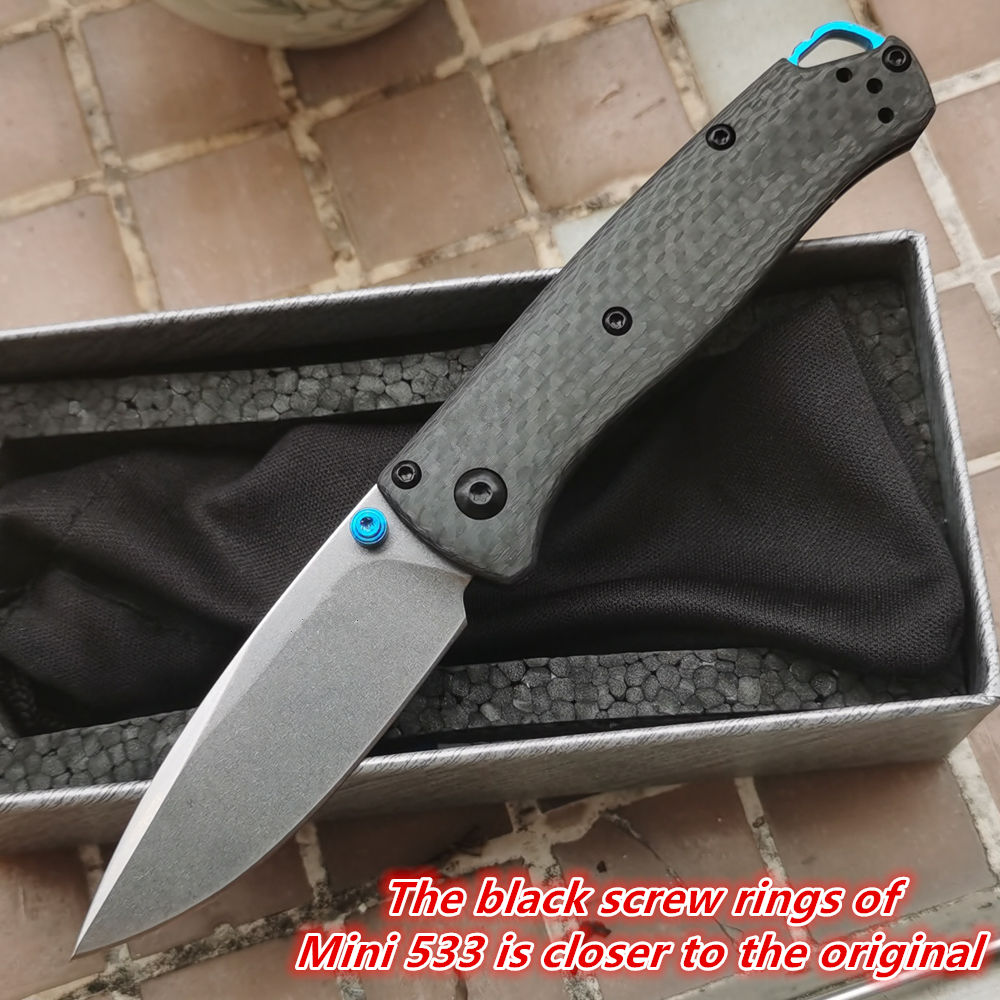 Best Hunting Outdoor Knife - Jufule 533โฟมขนาดเล็ก533-3คาร์บอนไฟเบอร์แบริ่ง S90V กระเป๋าพับเก็บได้เครื่องมือ EDC ตั้งแคมป์กลางแจ้งมีด