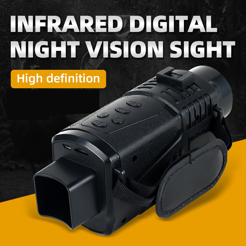 Outdoor Hunting Digital Night Vision - กล้องส่องทางไกลแบบตาเดียวซูมดิจิตอล 5 เท่า ใช้ได้ทั้งกลางวันและกลางคืน ระยะการมองเห็นในที่มืดสนิท 300