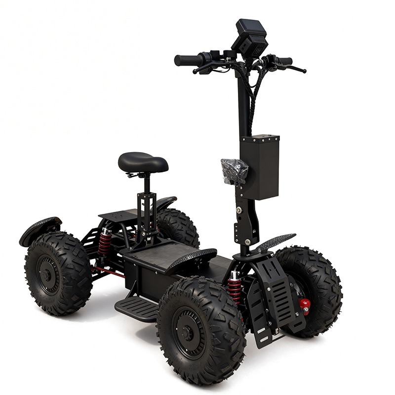 Outdoor Hunting Vehicle - รถเอทีวีขับเคลื่อนสี่ล้อแบบดูอัลไดรฟ์ ใช้พลังงานไฟฟ้า สำหรับการล่าสัตว์กลางแจ้ง ความเร็วสูง และการลาดตระเวน
