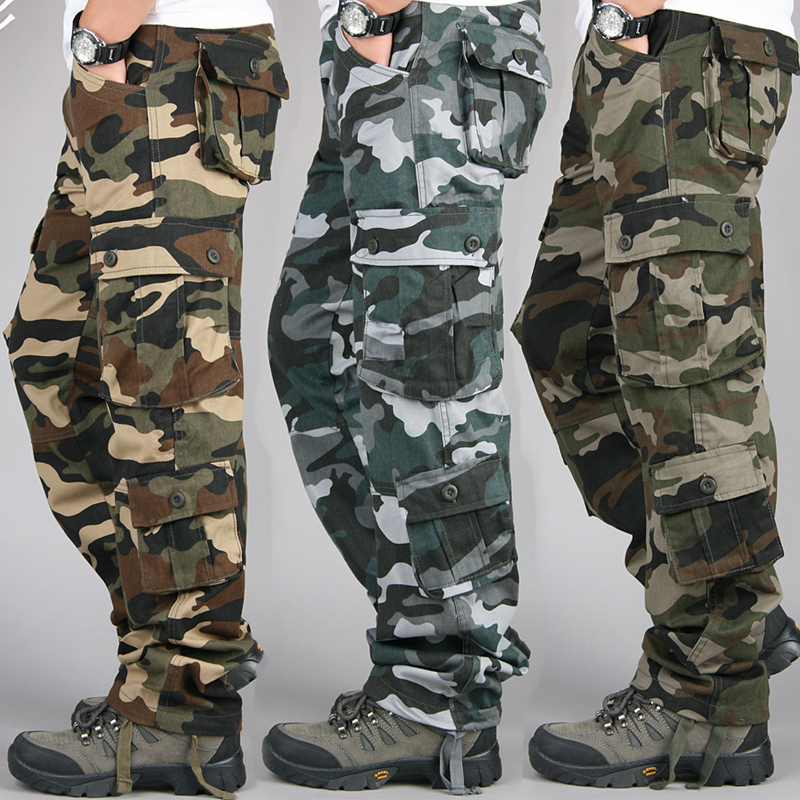 กางเกงคาร์โก้ผู้ชายแบบยุทธวิธี - Outdoor Hunting Overalls บทวิจารณ์และราคา