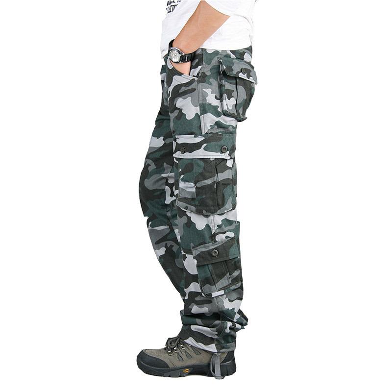 กางเกงคาร์โก้ผู้ชายแบบยุทธวิธี - Outdoor Hunting Overalls บทวิจารณ์และราคา