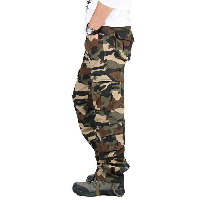 กางเกงคาร์โก้ผู้ชายแบบยุทธวิธี - Outdoor Hunting Overalls บทวิจารณ์และราคา