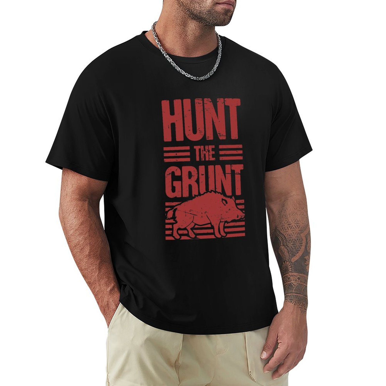 เสื้อยืดลายหมูป่า / ล่าหมูป่า  - Wildman Hunting & Outdoor Polokwane บทวิจารณ์และราคา