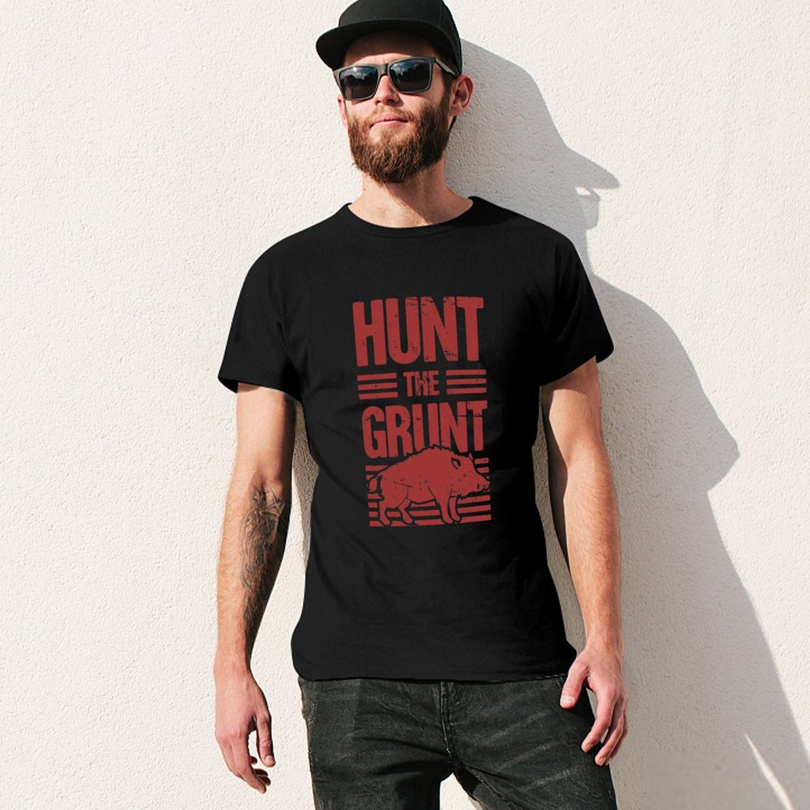 เสื้อยืดลายหมูป่า / ล่าหมูป่า  - Wildman Hunting & Outdoor Polokwane บทวิจารณ์และราคา