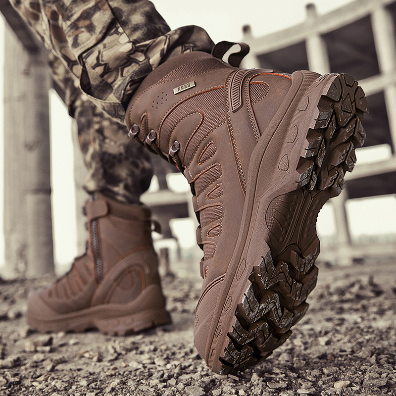 รองเท้าบู๊ททางยุทธวิธีใหม่ ยี่ - Hunting Outdoor Brand บทวิจารณ์และราคา