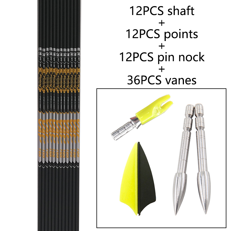 12pcs DIY ยิงธนู ID 4.2 มม.กระ - Arrow Carbon Shaft บทวิจารณ์และราคา