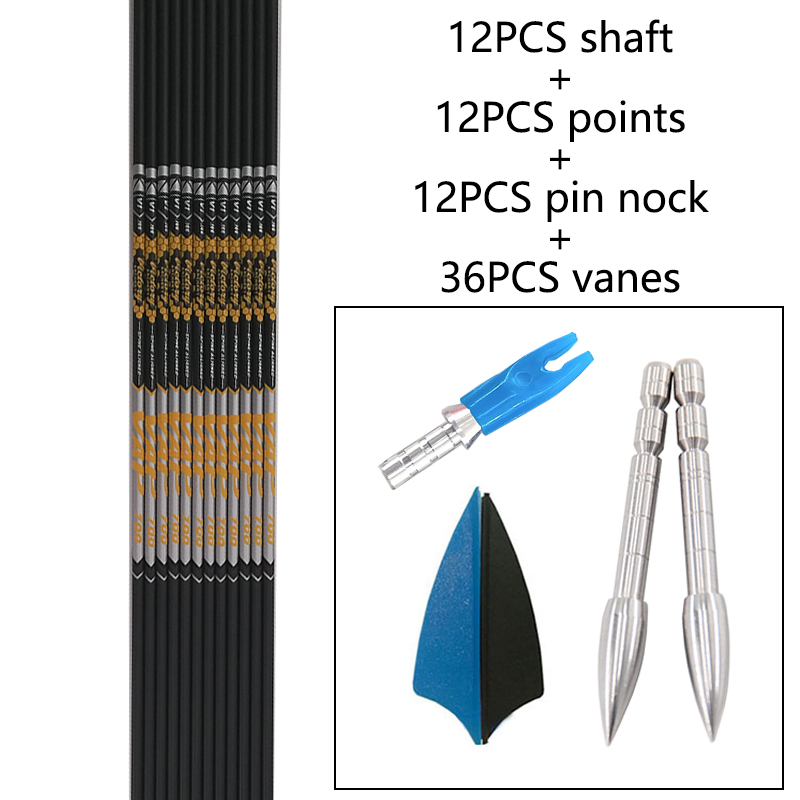 12pcs DIY ยิงธนู ID 4.2 มม.กระ - Arrow Carbon Shaft บทวิจารณ์และราคา