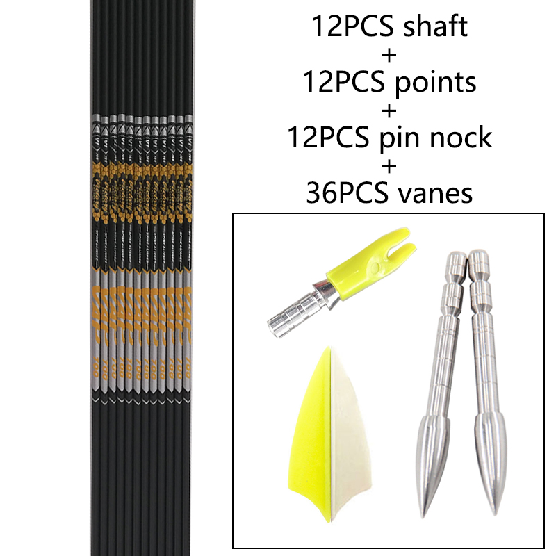 12pcs DIY ยิงธนู ID 4.2 มม.กระ - Arrow Carbon Shaft บทวิจารณ์และราคา