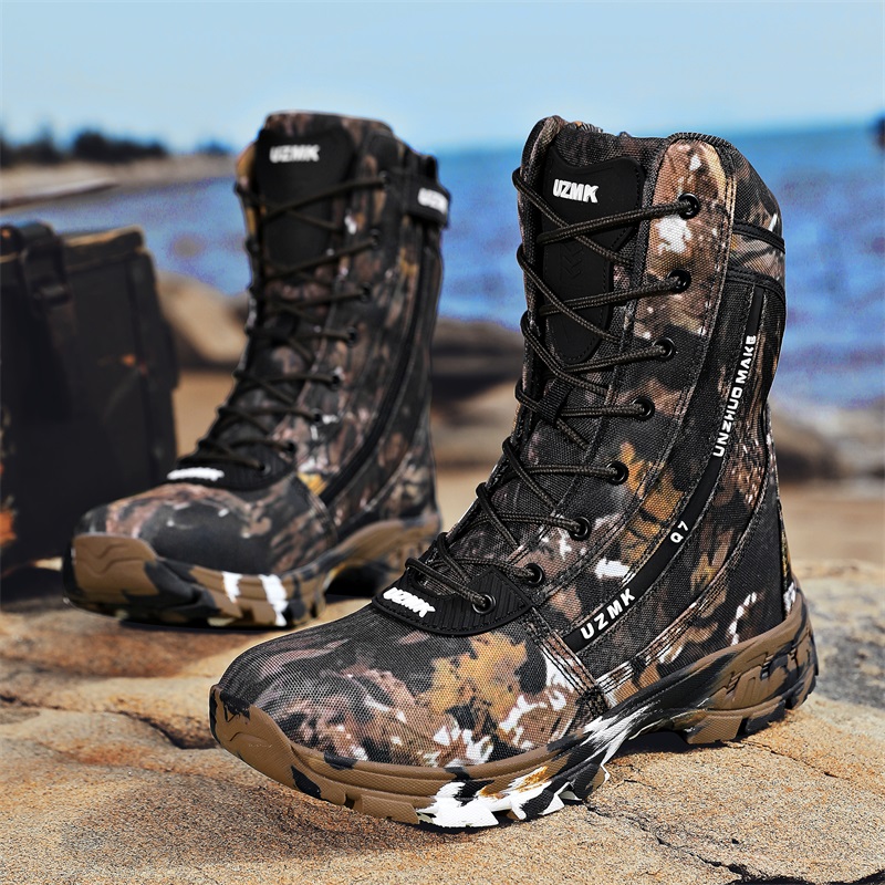 รองเท้าบูทกลางแจ้งสำหรับผู้ชาย - Hunting Outdoor Brand บทวิจารณ์และราคา