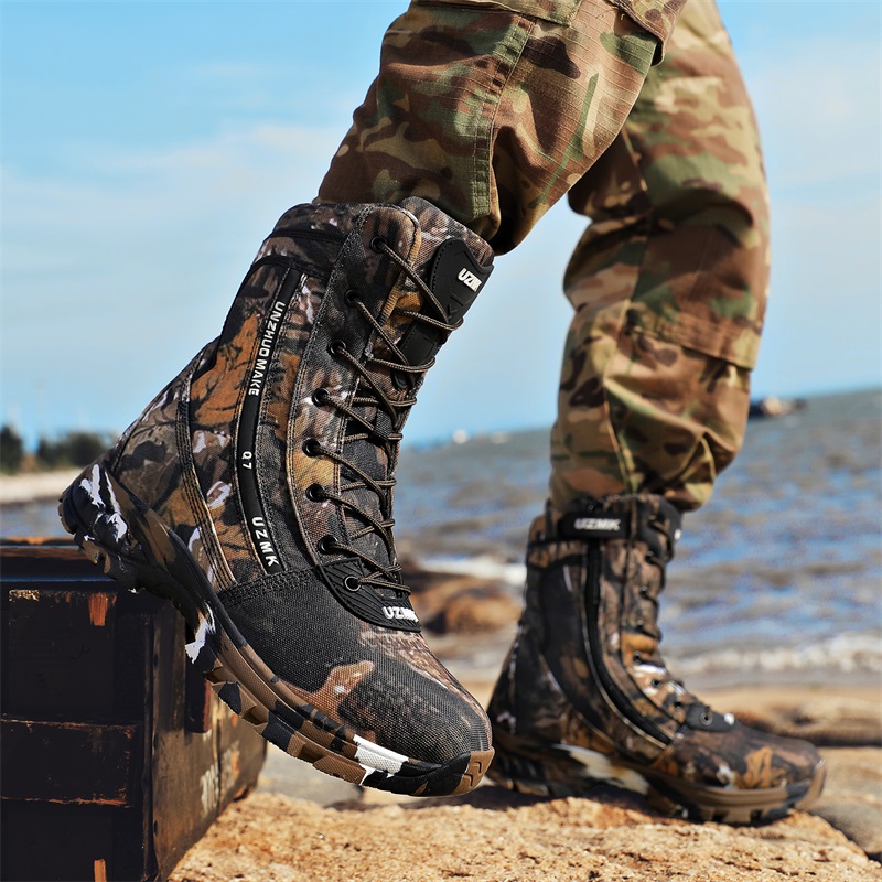 รองเท้าบูทกลางแจ้งสำหรับผู้ชาย - Hunting Outdoor Brand บทวิจารณ์และราคา