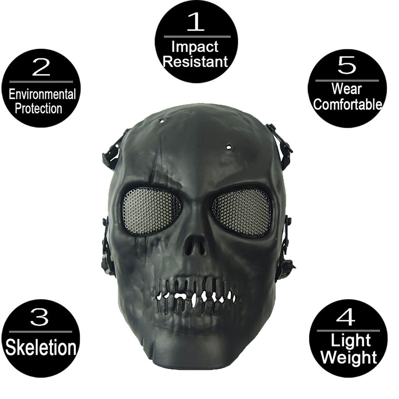 หน้ากาก Airsoft Camouflage คอส - Outdoor Hunting Movies บทวิจารณ์และราคา
