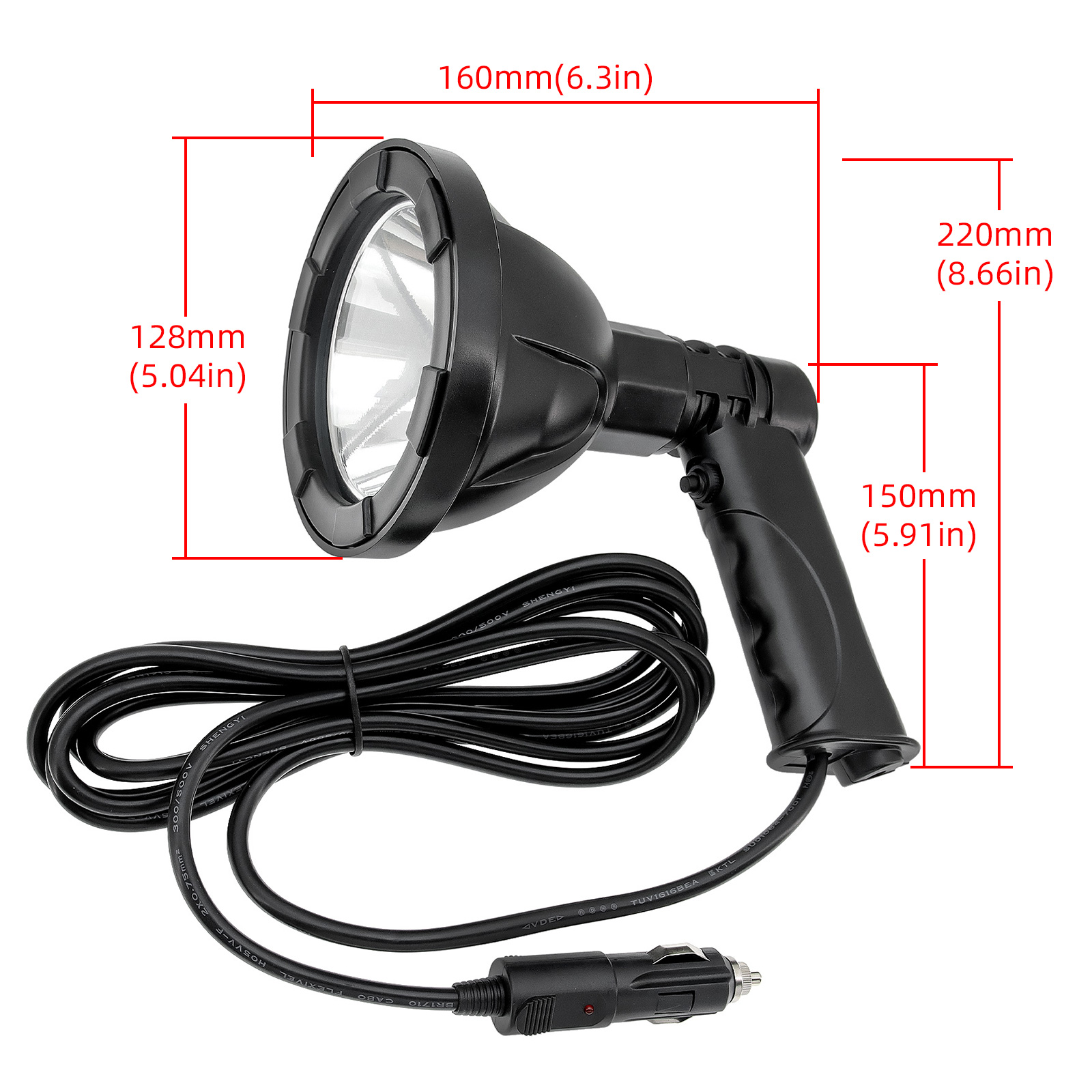 100W 4นิ้วแบบใช้มือถือโคมไฟล่า - Outdoor Hunting Vehicle บทวิจารณ์และราคา