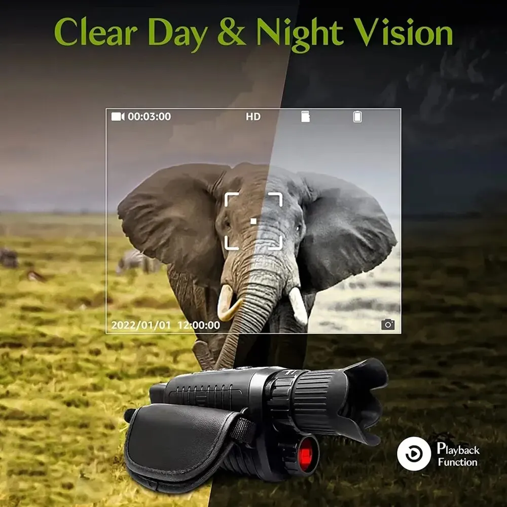 Monocular Night Vision อุปกรณ์ - Outdoor Hunting Digital Night Vision บทวิจารณ์และราคา