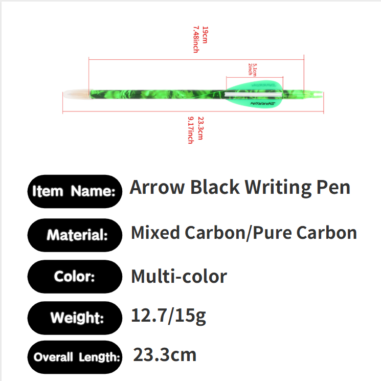 ปากกาทรงลูกศร ของขวัญแปลกใหม่ส - Arrow Carbon Shaft บทวิจารณ์และราคา