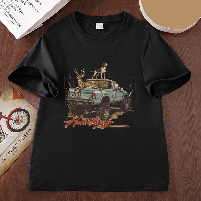 เสื้อยืดลายล่าสัตว์ เสื้อยืดลา - Outdoor Hunting Dogs บทวิจารณ์และราคา