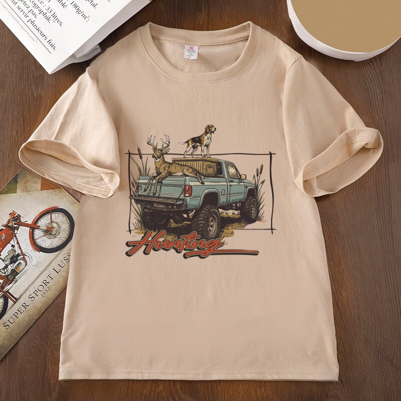 เสื้อยืดลายล่าสัตว์ เสื้อยืดลา - Outdoor Hunting Dogs บทวิจารณ์และราคา