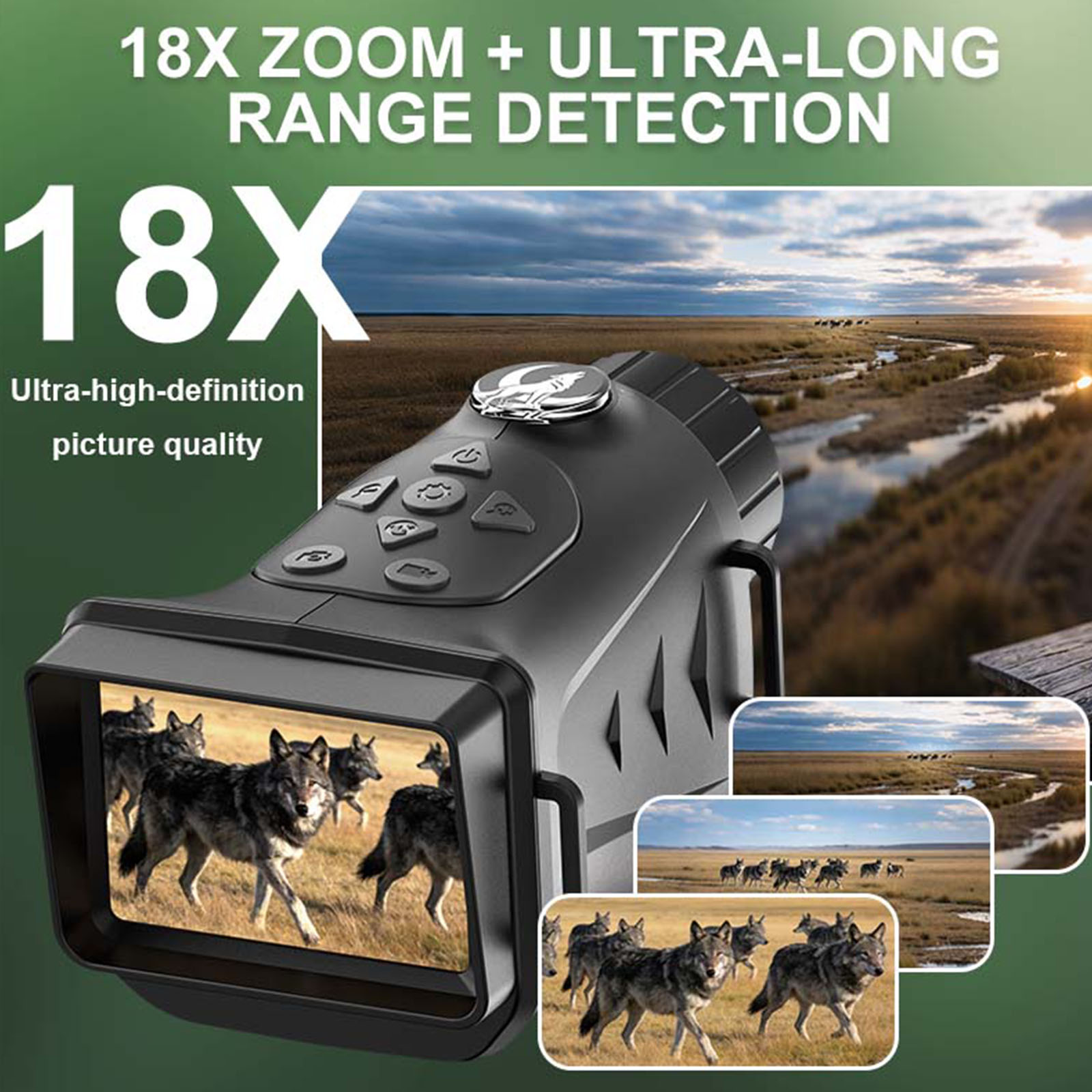 อุปกรณ์มองกลางคืนอินฟราเรด 4K  - Outdoor Hunting Digital Night Vision บทวิจารณ์และราคา
