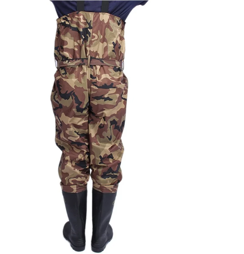Camouflage ตกปลา Wading กางเกง - Outdoor Hunting Overalls บทวิจารณ์และราคา