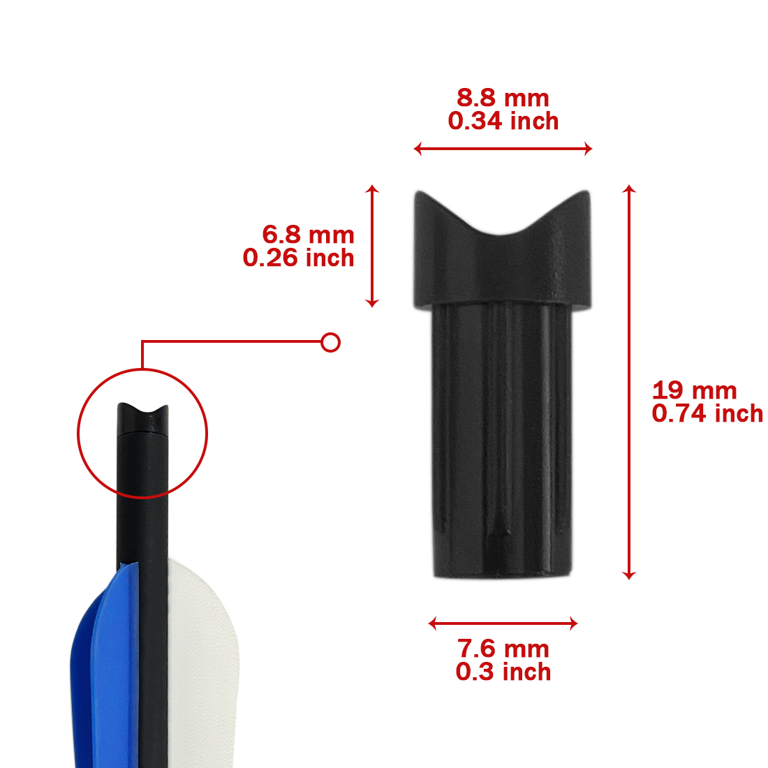 หัวลูกศรแบบครึ่งวงกลมคุณภาพพรี - Arrow Carbon Shaft บทวิจารณ์และราคา